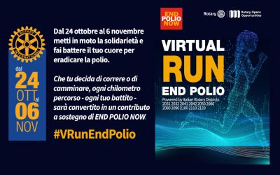 24 ottobre 2020 – Rotarian Virtual Run to End Polio