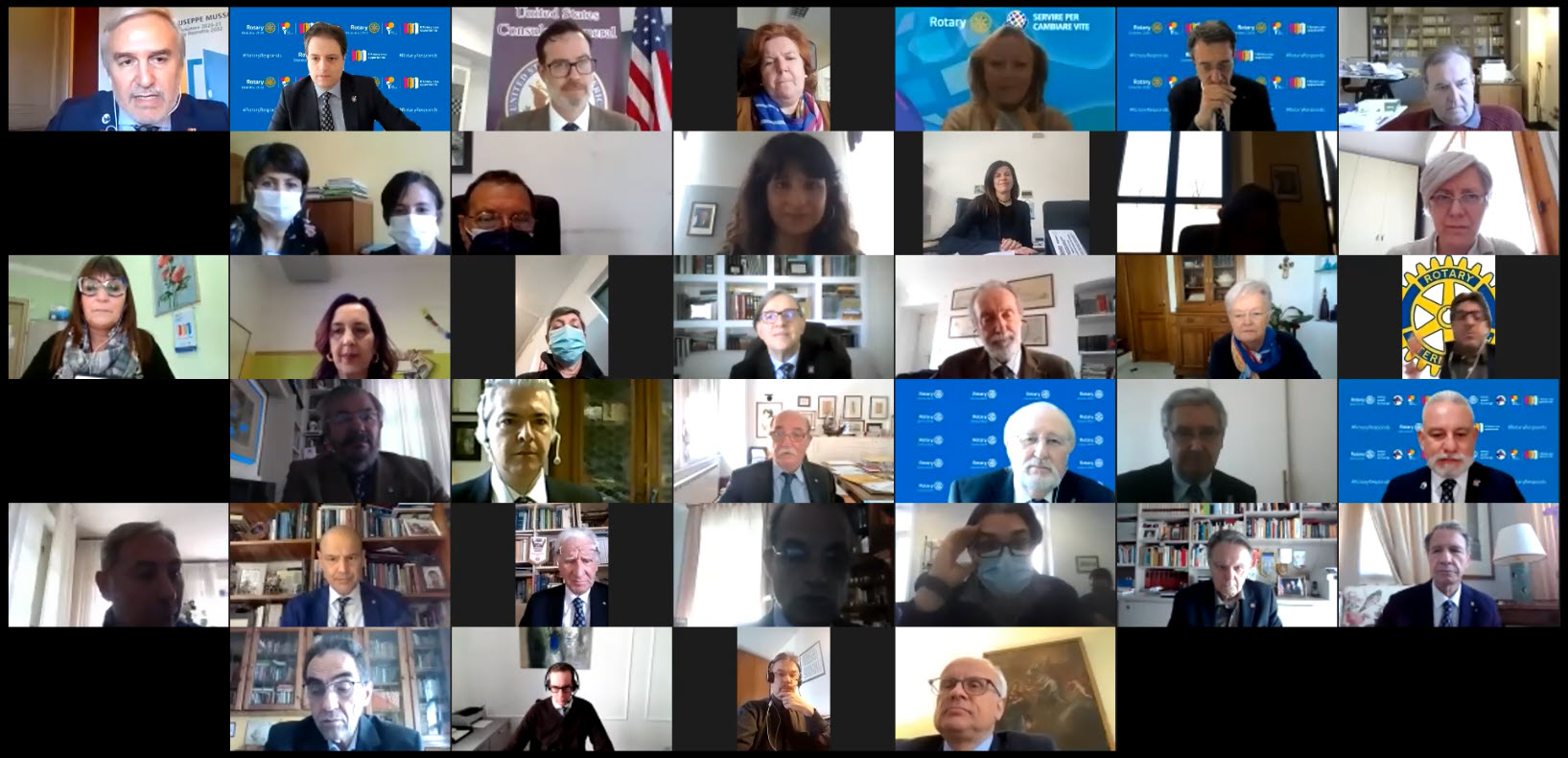 Service USAID-Rotary in Italia Cerimonia di consegna virtuale dei dispositivi