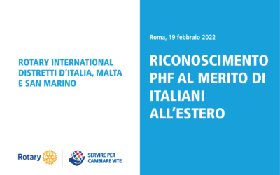 Riconoscimento PHF agli italiani all’estero