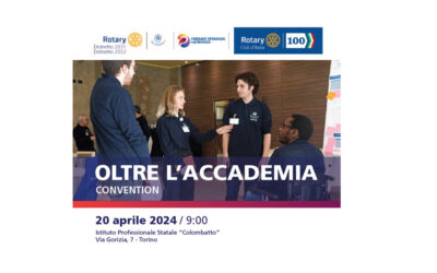 Convention Oltre l’Accademia 20 aprile a Torino