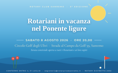 Rotariani in vacanza nel Ponente ligure – Rotary Club Sanremo