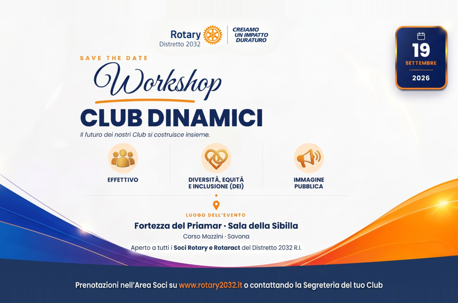 A Savona il “Workshop Club Dinamici” su Effettivo, DEI e Immagine Pubblica