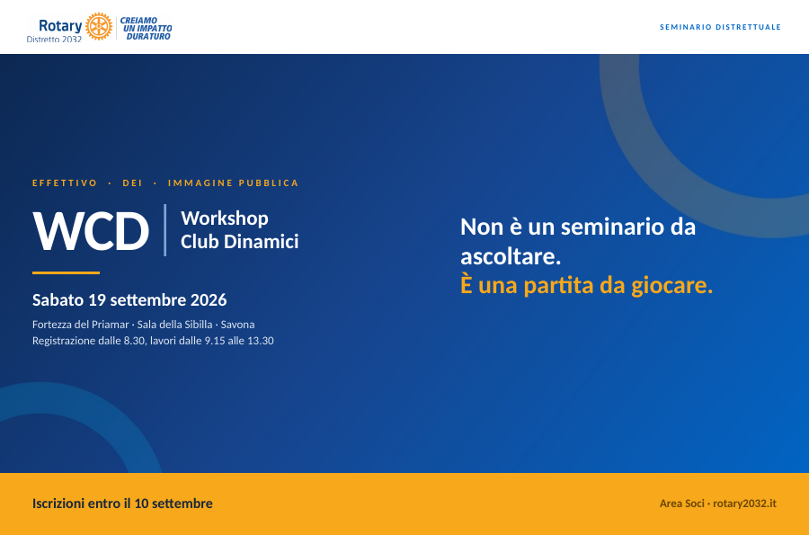 A Savona il “Workshop Club Dinamici” su Effettivo, DEI e Immagine Pubblica