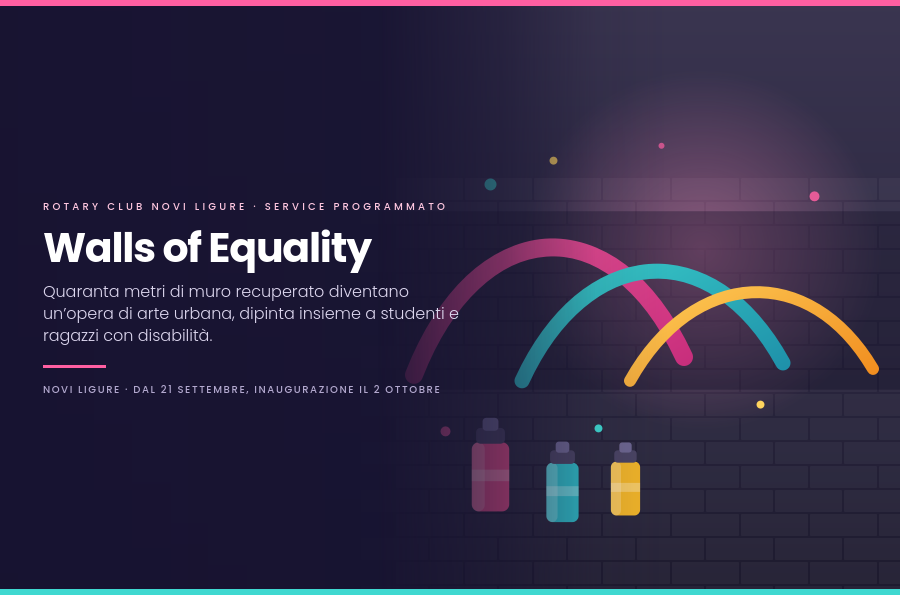 “Il Rotary dona bellezza”: a Novi Ligure nasce Walls of Equality