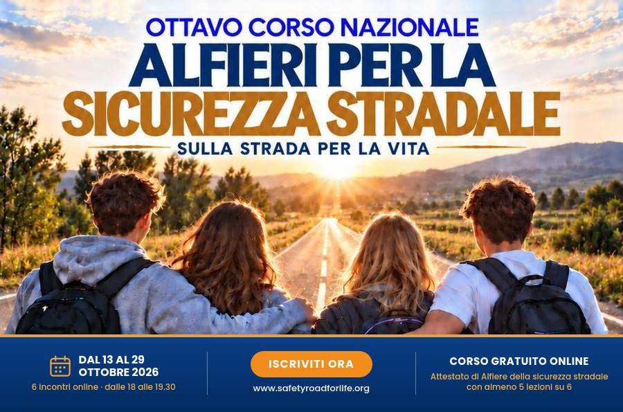 “Alfieri della Sicurezza Stradale”, l’ottavo corso nazionale che fa dei giovani i testimoni della strada sicura